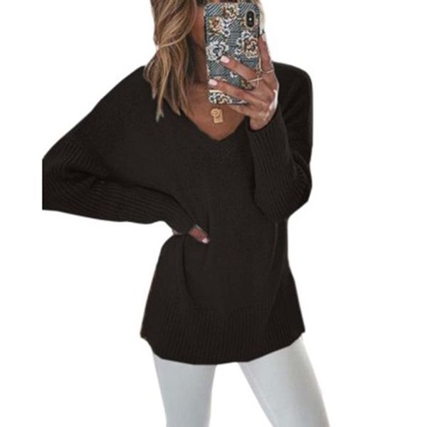 women's sweaters winter warm v-neck pullover solid color for female korean knitted highstreet sweater hiver femme, White;black
women's sweaters winter warm v-neck pullover solid color for female korean knitted highstreet sweater hiver femme, White;black
