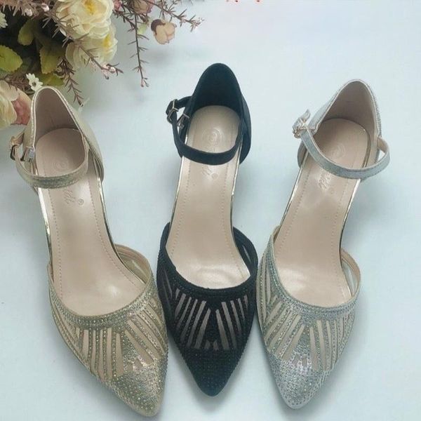 sandals summer style thick-heeled mesh rhinestone mid-heel female pointed toe hollow single shoes zapatillas mujer, Black
sandals summer style thick-heeled mesh rhinestone mid-heel female pointed toe hollow single shoes zapatillas mujer, Black