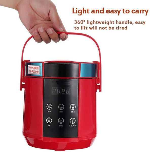 1.5l mini electric rice cooker 2 layers steamer 220v multifunction meal cooking pot fast heating lunch box 24h appointment cookers
1.5l mini electric rice cooker 2 layers steamer 220v multifunction meal cooking pot fast heating lunch box 24h appointment cookers