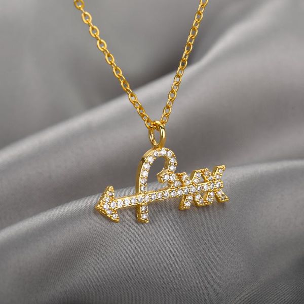 chokers zircon crystal cupid's arrow necklace for women men heart lover couple necklaces colar chain wedding jewelry bijoux gifts, Golden;silver
chokers zircon crystal cupid's arrow necklace for women men heart lover couple necklaces colar chain wedding jewelry bijoux gifts, Golden;silver