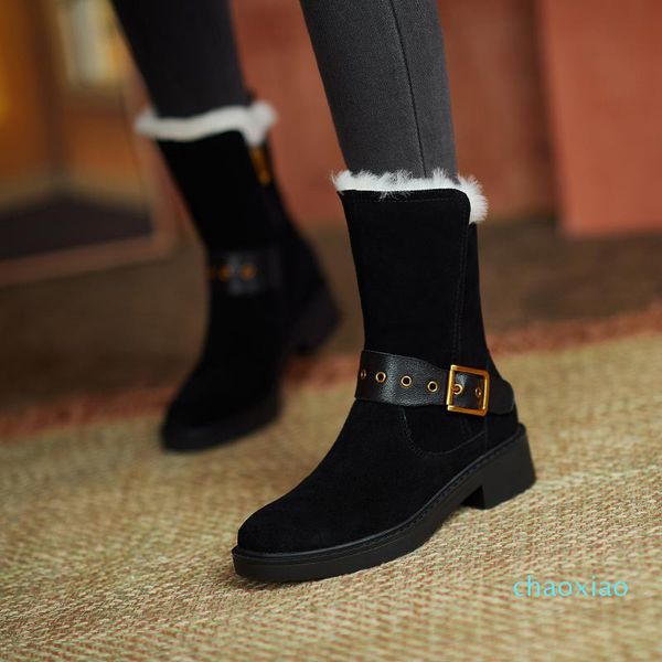 boots ladies british style stretch casual fashion european and american wild retro flat snow, Black
boots ladies british style stretch casual fashion european and american wild retro flat snow, Black