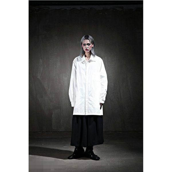 masculine style slit middle length loose sleeve long shirt individuality exhaust back great size 8a4f, White;black
masculine style slit middle length loose sleeve long shirt individuality exhaust back great size 8a4f, White;black