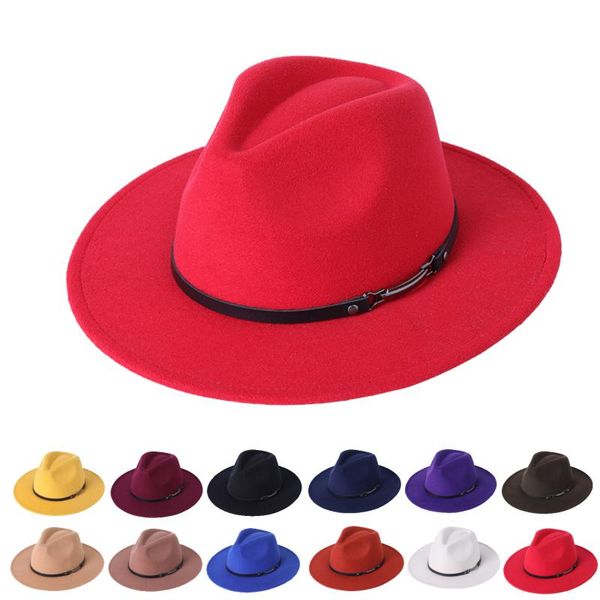 wide brim hats 9.5cm peach heart fedora hat women's chain big autumn and winter panama jazz felt wholesale, Blue;gray
wide brim hats 9.5cm peach heart fedora hat women's chain big autumn and winter panama jazz felt wholesale, Blue;gray