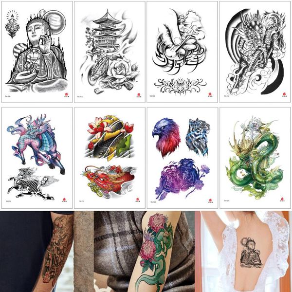 temporary tattoos fake tattoo buddha demon kylin phoenix dragon sticker waterproof body arm back leg sleeve shoulder art transfer
temporary tattoos fake tattoo buddha demon kylin phoenix dragon sticker waterproof body arm back leg sleeve shoulder art transfer