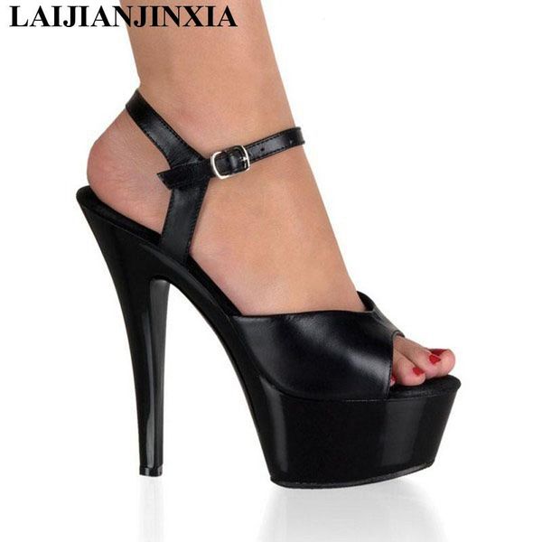 stiletto high heels open toe gladiator sandals womens shoes 15cm high-heeled platform dance party, Black
stiletto high heels open toe gladiator sandals womens shoes 15cm high-heeled platform dance party, Black