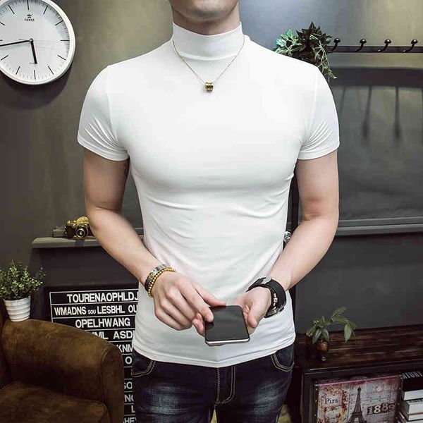 new trend high-elastic tight-fitting men's bottoming shirt, slim solid color high-neck casual wild long-sleeved t-shirt s-2xl y0322, White;black
new trend high-elastic tight-fitting men's bottoming shirt, slim solid color high-neck casual wild long-sleeved t-shirt s-2xl y0322, White;black
