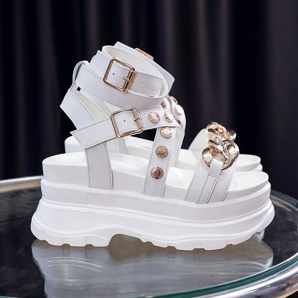 sandals summer women rivet platform heels cross strap ankle buckle peep toe beach party ladies shoes zapatos, Black
sandals summer women rivet platform heels cross strap ankle buckle peep toe beach party ladies shoes zapatos, Black