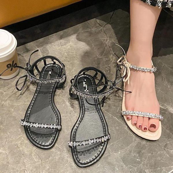 sandals for girls 2021 summer diamond flat female lace-up fashion open toe lady shoes women sandal sandalias mujer, Black
sandals for girls 2021 summer diamond flat female lace-up fashion open toe lady shoes women sandal sandalias mujer, Black