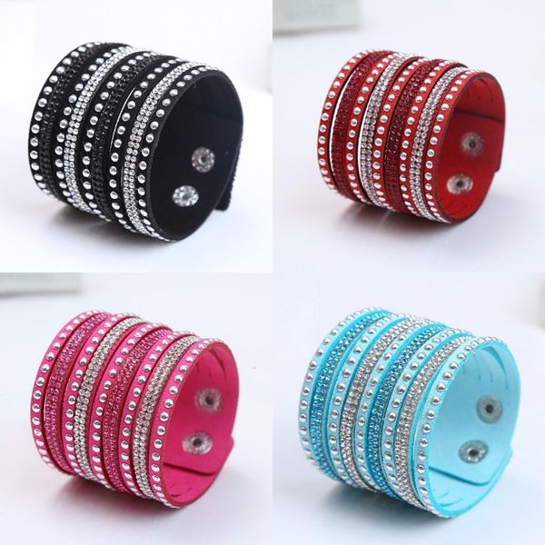 9 row short fund high stall accessories leatherwear flannelette drilling bracelet, Golden;silver
9 row short fund high stall accessories leatherwear flannelette drilling bracelet, Golden;silver