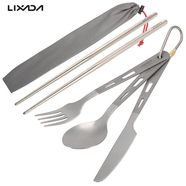 camp kitchen lixada 4pcs titanium tableware camping fork spoon cutter chopsticks ultra light outdoor cutlery set for picnic travel hiking
camp kitchen lixada 4pcs titanium tableware camping fork spoon cutter chopsticks ultra light outdoor cutlery set for picnic travel hiking