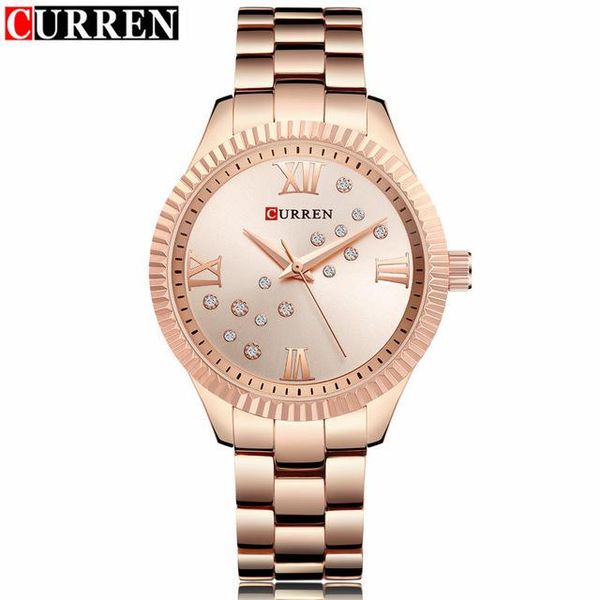 wristwatches relogio feminino women watches curren gold stainless steel crystal jewelry ladies quartz watch dress women's clock, Slivery;brown
wristwatches relogio feminino women watches curren gold stainless steel crystal jewelry ladies quartz watch dress women's clock, Slivery;brown
