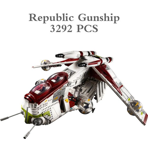 3292pcs star plan attack republic gunship diy building blocks bricks compatible 75309 transport ship spacecraft toy gift 80666
3292pcs star plan attack republic gunship diy building blocks bricks compatible 75309 transport ship spacecraft toy gift 80666