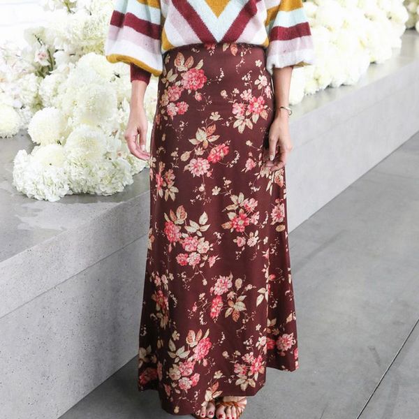 skirts 2021 autumn vocation elegant lady floral print women maxi skirt, Black
skirts 2021 autumn vocation elegant lady floral print women maxi skirt, Black