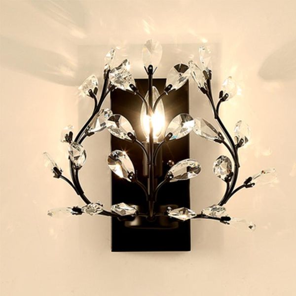 wall lamps american light luxury gold iron crystal creative living room bedside corridor led e14 black lamp
wall lamps american light luxury gold iron crystal creative living room bedside corridor led e14 black lamp