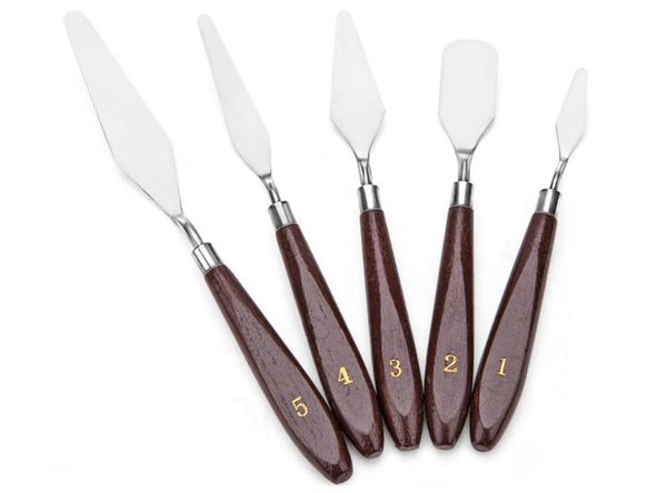 gift sets 50sets/lot 5pcs/set mixed stainless steel palette scraper spatula for artist oil painting tools art material supplies
gift sets 50sets/lot 5pcs/set mixed stainless steel palette scraper spatula for artist oil painting tools art material supplies