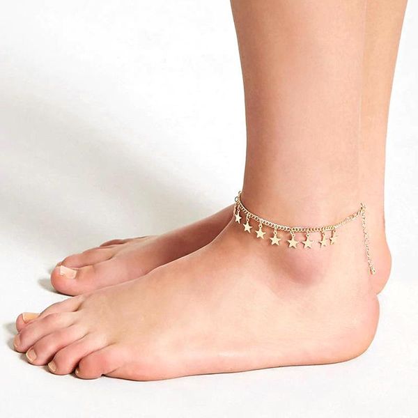 anklets fashion exquisite star pendant tassels foot chain bohemian summer beach ankle bracelets for women jewelry, Red;blue
anklets fashion exquisite star pendant tassels foot chain bohemian summer beach ankle bracelets for women jewelry, Red;blue