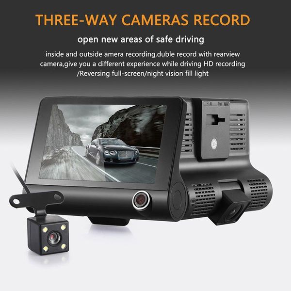 4.0'' 3 lenns car dvr dash camera video recorder rear view auto registrator with two cameras cam dvrs dual lens blackbox
4.0'' 3 lenns car dvr dash camera video recorder rear view auto registrator with two cameras cam dvrs dual lens blackbox
