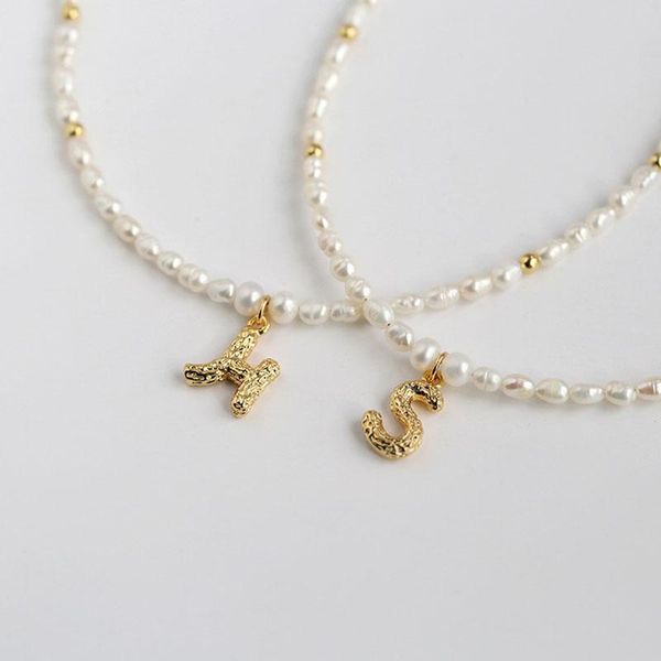 women freshwater natural pearl necklace with letter gold plated pendant choker chokers, Golden;silver
women freshwater natural pearl necklace with letter gold plated pendant choker chokers, Golden;silver