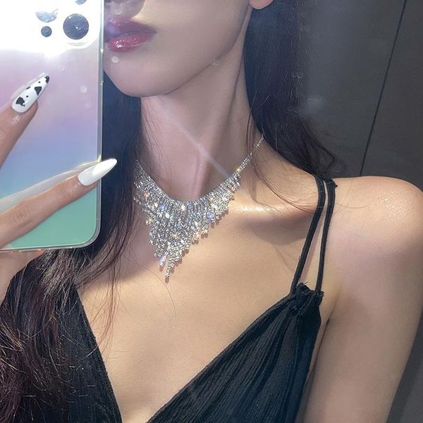 chains necklace fashion clavicle chain choker beautiful shiny jewelry accessories for women girls ea, Silver
chains necklace fashion clavicle chain choker beautiful shiny jewelry accessories for women girls ea, Silver