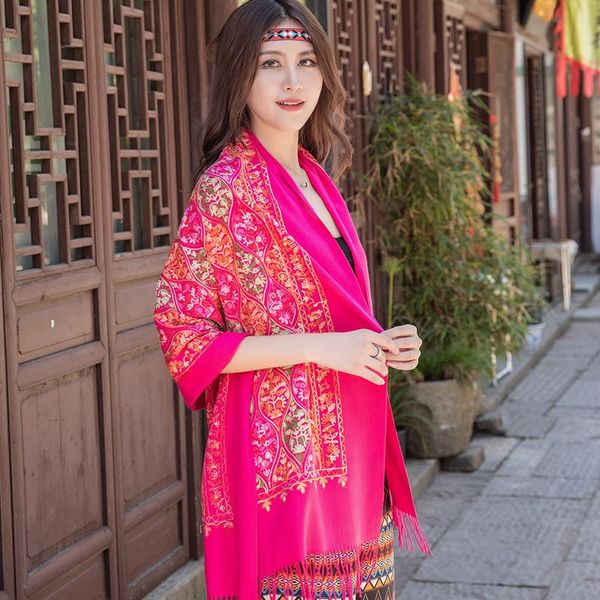 scarves winter warm solid scarf for women/lady soft cashmere pashmina shawls flower embroidery female wraps capes, Blue;gray
scarves winter warm solid scarf for women/lady soft cashmere pashmina shawls flower embroidery female wraps capes, Blue;gray