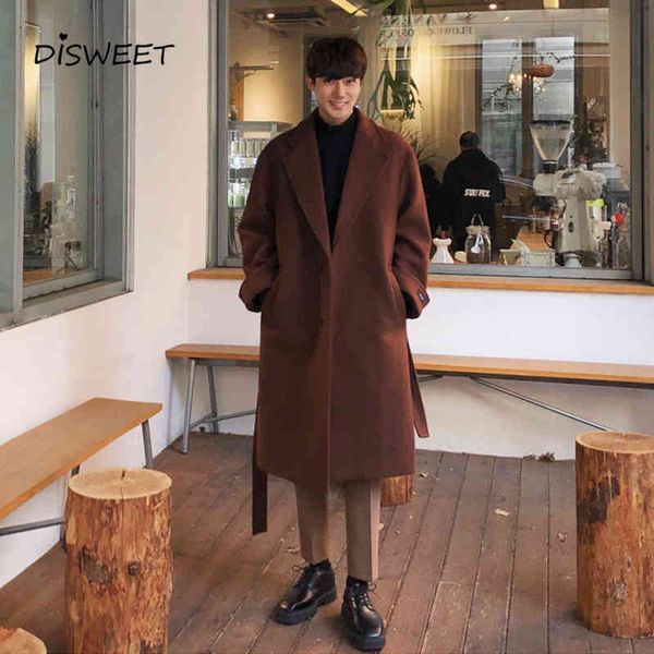 wool thicken male korean long loose solid woolen coat men's simple slim warm jacket boy, Black
wool thicken male korean long loose solid woolen coat men's simple slim warm jacket boy, Black
