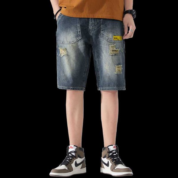 men's jeans summer straight leg classic denim shorts knee length plus size ripped loose relaxed fit 2021, Blue
men's jeans summer straight leg classic denim shorts knee length plus size ripped loose relaxed fit 2021, Blue