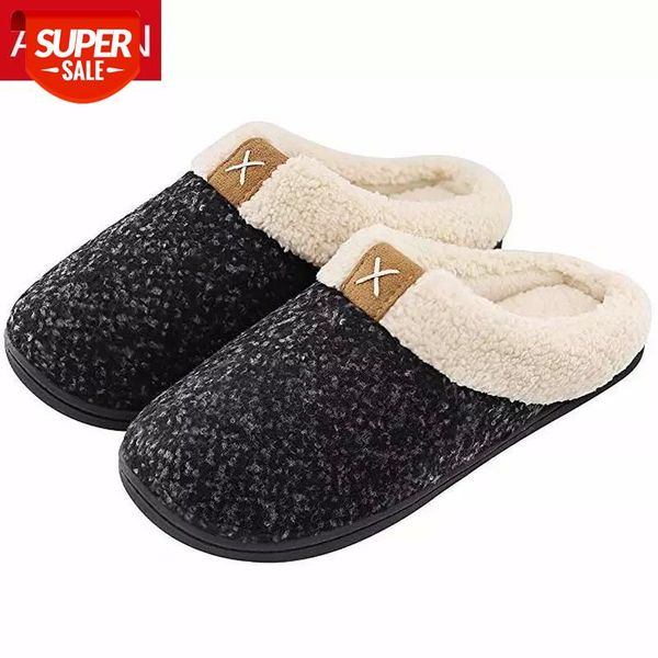 asifn home winter slippers cozy memory foam fur slippers men warm winter male shoes indoor women fur basic non-slip sepatu pria #gf32, Black
asifn home winter slippers cozy memory foam fur slippers men warm winter male shoes indoor women fur basic non-slip sepatu pria #gf32, Black