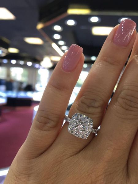 cluster rings luxury + zircon ring for women 925 sterling silver wedding engagement promise ladies gifts, Golden;silver
cluster rings luxury + zircon ring for women 925 sterling silver wedding engagement promise ladies gifts, Golden;silver