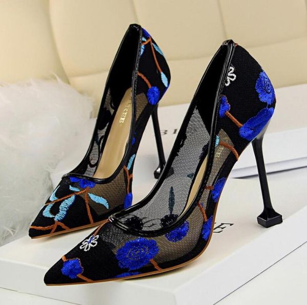 spring summer high heels shoes pumps fashion thin heeled european pointed lace mesh hollowed out sandals, Black
spring summer high heels shoes pumps fashion thin heeled european pointed lace mesh hollowed out sandals, Black