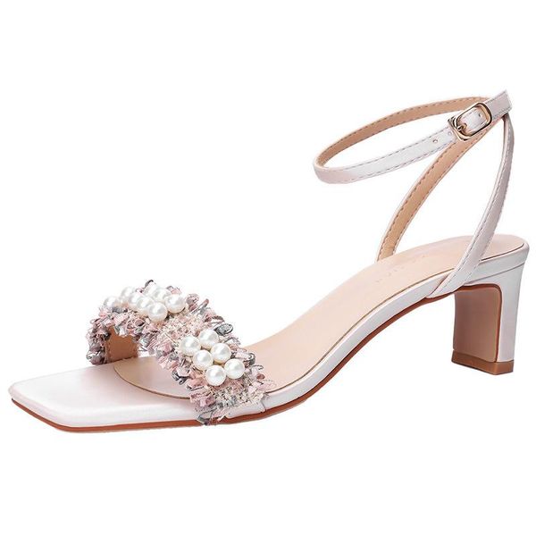 sandals women thick high heels summer brand woman pumps rhinestones pu buckle strap 5.5cm square toe shoes size 35-42, Black
sandals women thick high heels summer brand woman pumps rhinestones pu buckle strap 5.5cm square toe shoes size 35-42, Black