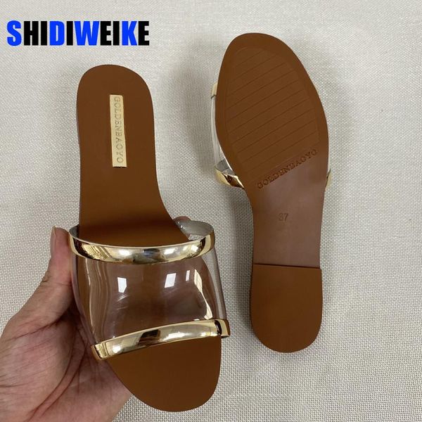 slippers summer women's shoes outdoor women sandals flat-bottomed comfortable beach fashion transparent female slides, Black
slippers summer women's shoes outdoor women sandals flat-bottomed comfortable beach fashion transparent female slides, Black