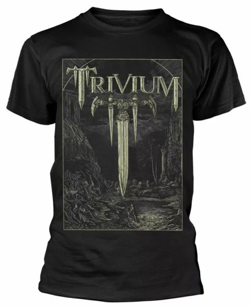official trivium t shirt battle black mens classic rock metal tee new, White;black
official trivium t shirt battle black mens classic rock metal tee new, White;black