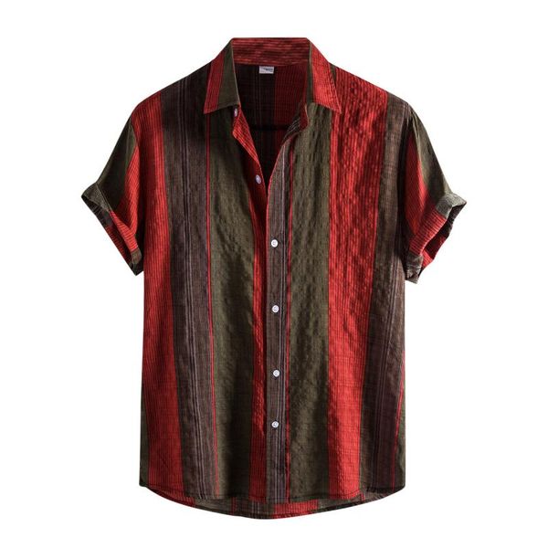 men's casual shirts summer for men contrast stripe short sleeve shirt slim fit button up turn-down collar harajuku, White;black
men's casual shirts summer for men contrast stripe short sleeve shirt slim fit button up turn-down collar harajuku, White;black