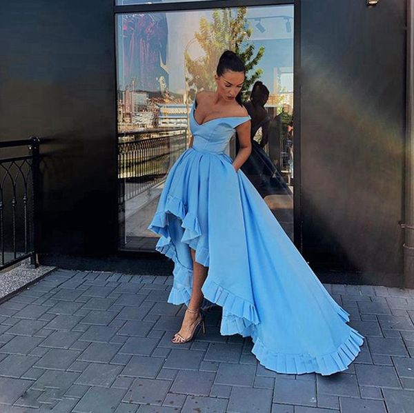 party dresses simple long evening dress 2021 asymmetrical v-neck arabic lebanon light blue short front back formal gowns, White;black
party dresses simple long evening dress 2021 asymmetrical v-neck arabic lebanon light blue short front back formal gowns, White;black
