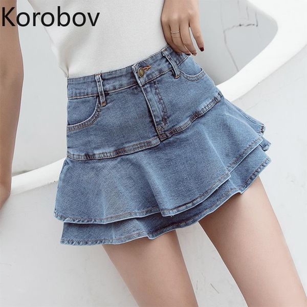 skirts korobov summer ruffles women denim short skirt high waist slim s-2xl shorts korean casual basic 77747, Black
skirts korobov summer ruffles women denim short skirt high waist slim s-2xl shorts korean casual basic 77747, Black