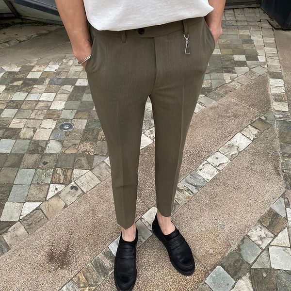 men's suits & blazers summer pants self-cultivation all-match nine-point casual suit korean trend, White;black
men's suits & blazers summer pants self-cultivation all-match nine-point casual suit korean trend, White;black