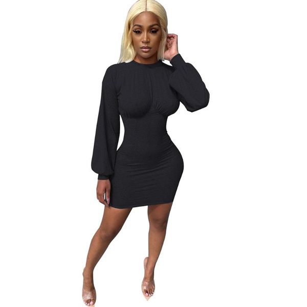 dresses for women party arrival club outfits feman clubwear 2021 mini dress o neck lantern sleeve fashion casual, Black;gray
dresses for women party arrival club outfits feman clubwear 2021 mini dress o neck lantern sleeve fashion casual, Black;gray