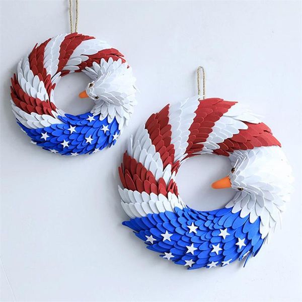 decorative objects & figurines door wreath easy clean bright colors eagle shape independence day hanging garland for front christmas party w
decorative objects & figurines door wreath easy clean bright colors eagle shape independence day hanging garland for front christmas party w