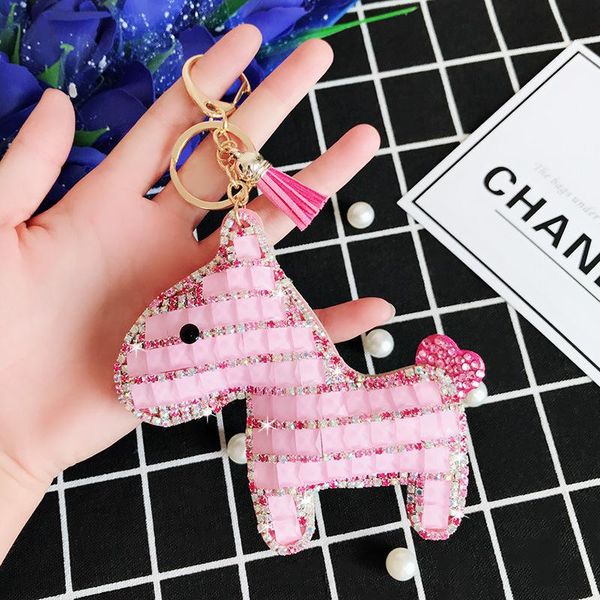 keychains korean version full crystal shining pony car keychain men women's individual leather key chain bag pendant wholesale keyring, Silver
keychains korean version full crystal shining pony car keychain men women's individual leather key chain bag pendant wholesale keyring, Silver