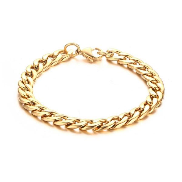 link, chain classic men's cuban curb & link bracelets party jewelry rose gold color dipped, Black
link, chain classic men's cuban curb & link bracelets party jewelry rose gold color dipped, Black