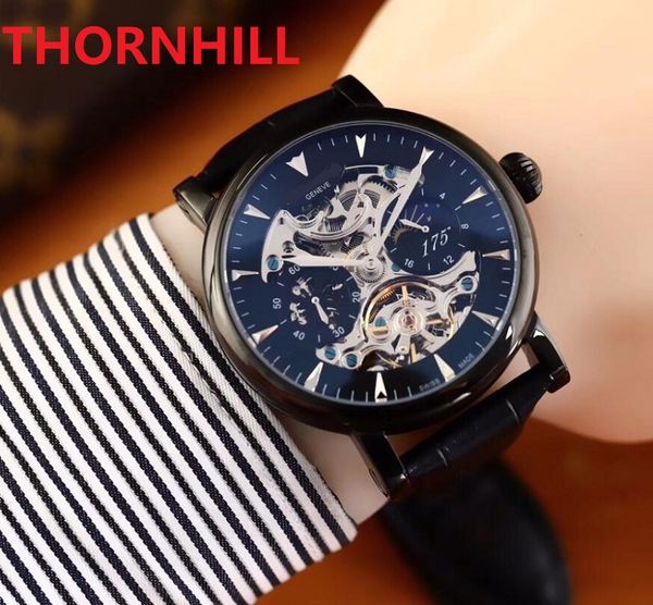 fashion mens hollow skeleton dial watch 43mm 2813 automatic movement ss men mechanical designer men's sports genuine leather wristwatch, Slivery;brown
fashion mens hollow skeleton dial watch 43mm 2813 automatic movement ss men mechanical designer men's sports genuine leather wristwatch, Slivery;brown
