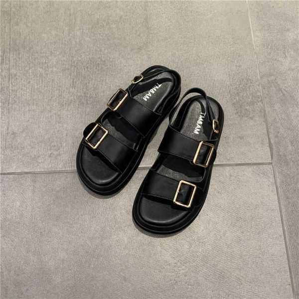 sandals 2021 summer korean buckle black leather open toe thick bottom muffin women's shoes casual beach
sandals 2021 summer korean buckle black leather open toe thick bottom muffin women's shoes casual beach