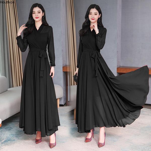 casual dresses houthion women's loose plus size solid long dress bohemia draw back fashion a-line mid-calf chiffon, Black;gray
casual dresses houthion women's loose plus size solid long dress bohemia draw back fashion a-line mid-calf chiffon, Black;gray