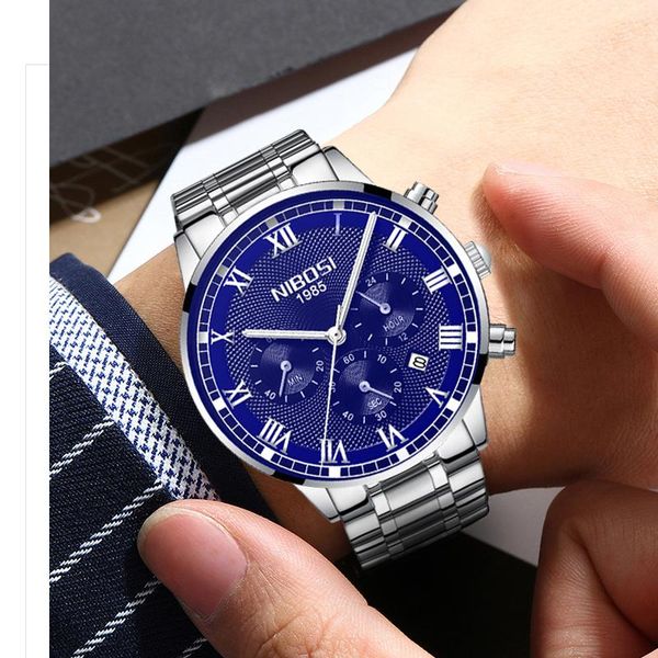 wristwatches wristwatch men nibosi men's quartz watches business metal watch waterproof clock bracelet relogio feminino, Slivery;brown
wristwatches wristwatch men nibosi men's quartz watches business metal watch waterproof clock bracelet relogio feminino, Slivery;brown