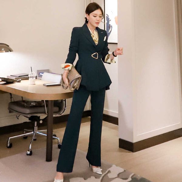 autumn and winter women's suit pants two-piece office professional wear slim ladies jacket elegant trousers 210527, White
autumn and winter women's suit pants two-piece office professional wear slim ladies jacket elegant trousers 210527, White
