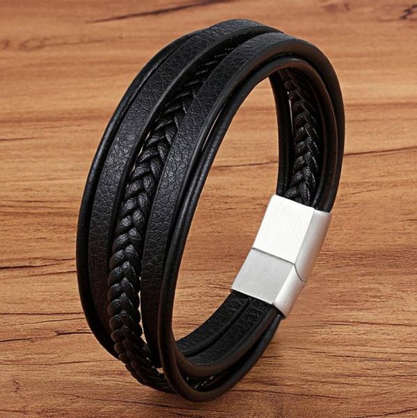 charm bracelets classic glamour style multilayer leather braided punk bracelet men's fashion jewelry, Golden;silver
charm bracelets classic glamour style multilayer leather braided punk bracelet men's fashion jewelry, Golden;silver