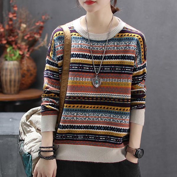 semi turtleneck sweater women's national style retro autumn winter thickened round neck loose large pullover ethnic clothing, Red
semi turtleneck sweater women's national style retro autumn winter thickened round neck loose large pullover ethnic clothing, Red