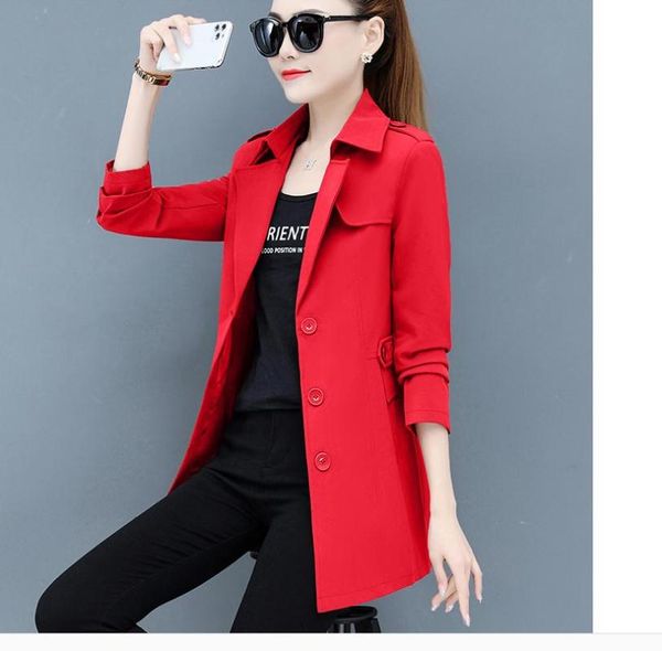 women's trench coats 2021 spring and autumn winter long sleeve windbreaker coat, Tan;black
women's trench coats 2021 spring and autumn winter long sleeve windbreaker coat, Tan;black