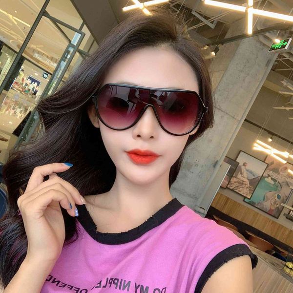 kajila women's sunglasses conjoined lenses fashion sunglasses 0377, White;black