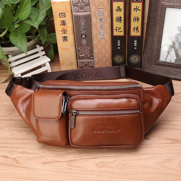 brand men's waist bag genuine cowhide fanny pack male sling chest bags hip bum pouch for wallets phone travel belt
brand men's waist bag genuine cowhide fanny pack male sling chest bags hip bum pouch for wallets phone travel belt